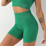 Women Yoga Sports Shorts Tight Sports Pants Quick-Drying Thread Fitness Shorts
