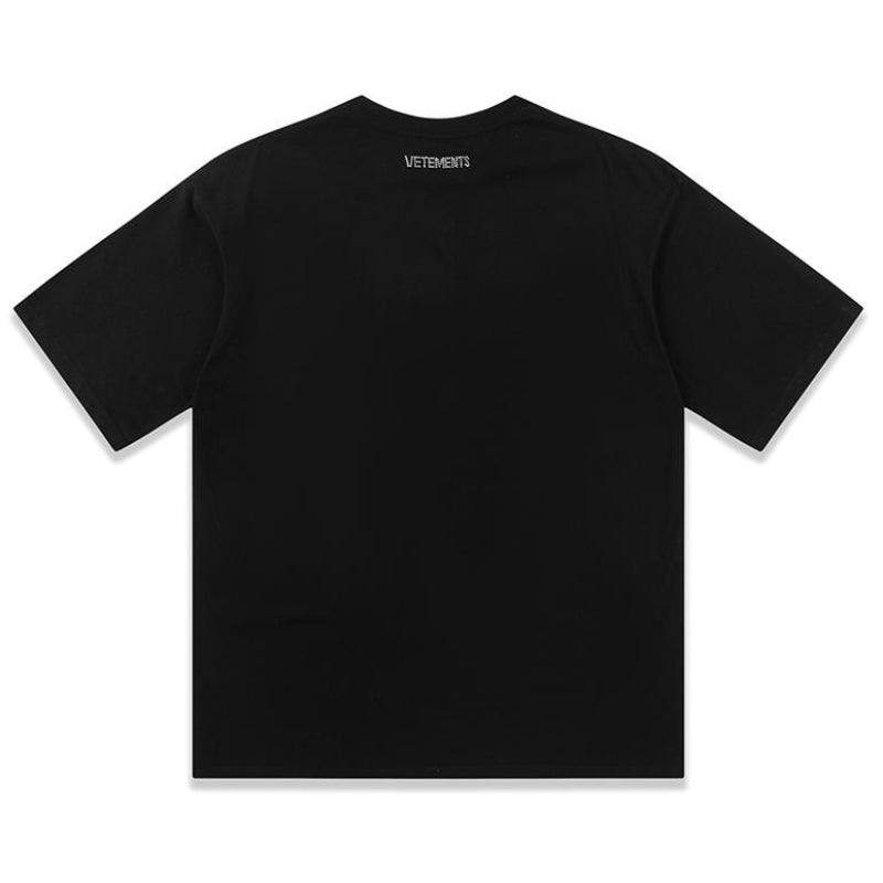 Vetements T Shirts VTM Werther Cute Letter Crew Neck Short Sleeve T-shirt