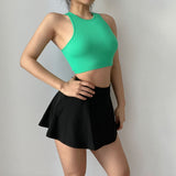Women Yoga Sports Shorts Quick-Drying Sports Running Golf Short Skirt Sexy Shorts