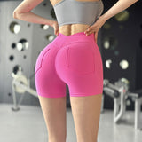 Women Yoga Sports Shorts Sports High Waist Shorts Fitness Pants
