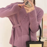 Women Knitted Cardigan Autumn Winter Sweater