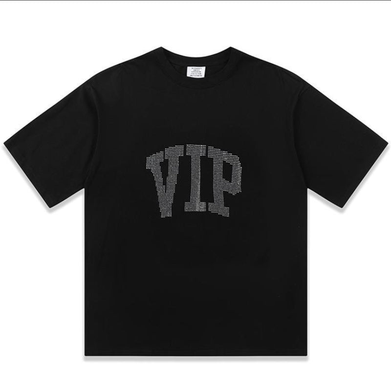 Vetements T Shirts VTM Werther Cute Letter Crew Neck Short Sleeve T-shirt