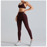 Women Yoga Set Sports Suit Exercise Workout Clothes