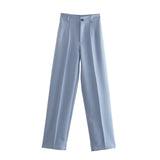 Women Sweatpants Casual Suit Pants Business Pants Fall Baggy Straight Trousers