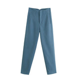 Women Sweatpants Straight Harlan Casual Suit Pants