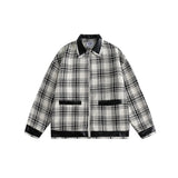 Unisex Jacket Vintage Plaid Jacket