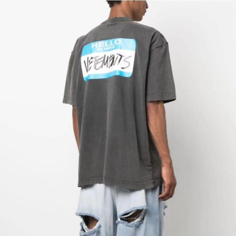 Vetements T Shirtsvtm Werther Cute Old Washing Water