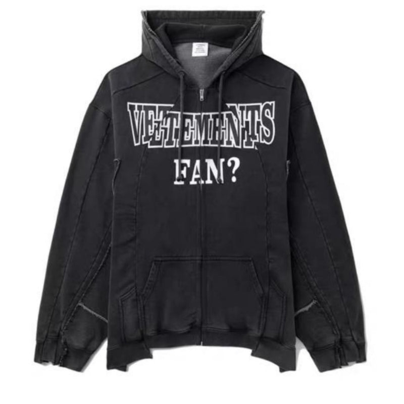 Vetements Hoodie VTM Embroidered Letter Hooded Sweater