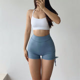 Women Yoga Sports Shorts Women's High Waist Yoga Slim Fit Fitness Pants