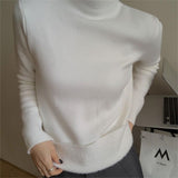 Women Knitwear Autumn and Winter Turtleneck Knitted Bottoming Shirt