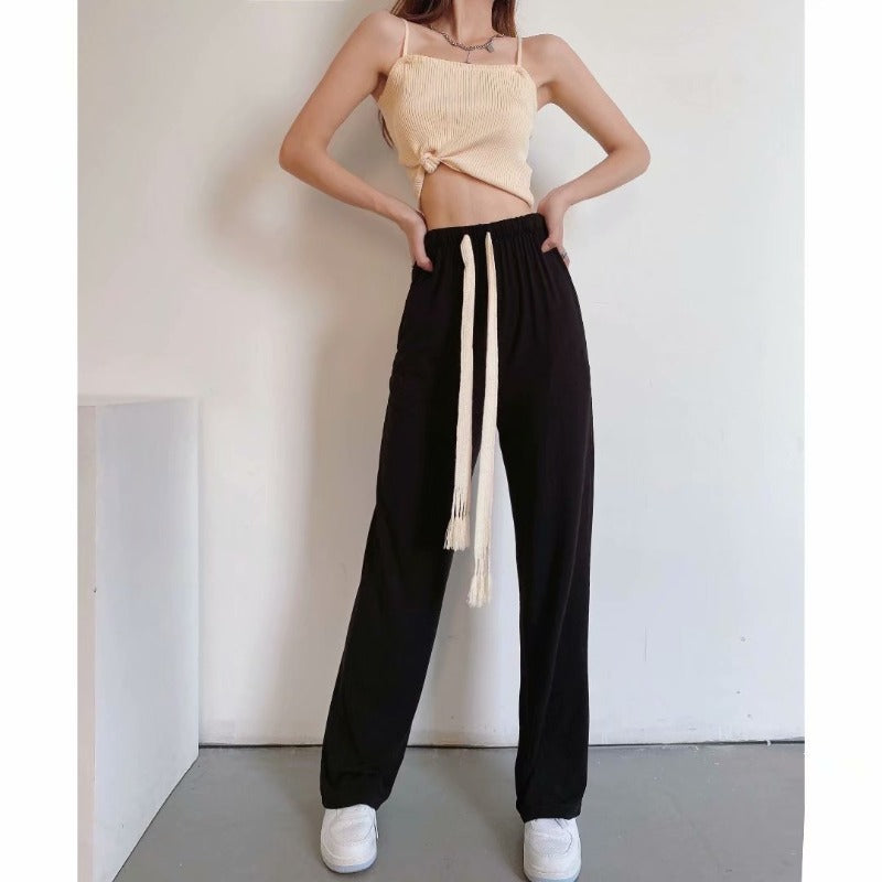 Women Sweatpants Wide Leg Pants Spring Straight-Leg Pants