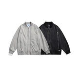 Unisex Jacket Zipper Decorations Vintage Overalls Jacket Men and Women Loose Jacket