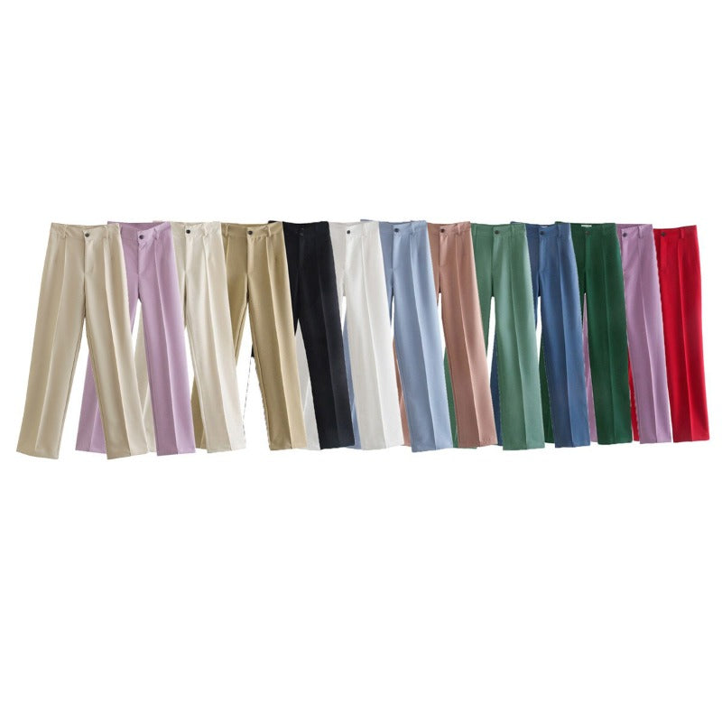 Women Sweatpants Casual Suit Pants Business Pants Fall Baggy Straight Trousers