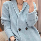 Women Knitted Cardigan Sweater Autumn and Winter Loose Knitwear