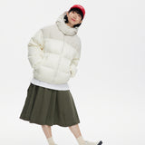 Unisex Coat Winter Removable Cap Waterproof down Jacket