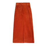 Women Skirt Vintage Corduroy Skirt Autumn and Winter Slit Sheath Skirt