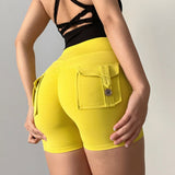 Women Yoga Sports Shorts Workwear Tight Shorts Quick-Drying Running Fitness Shorts