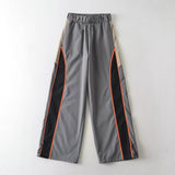 Women Sweatpants Overalls Retro Wide-Leg Pants