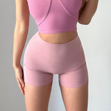 Women Yoga Sports Shorts Workwear Tight Shorts Quick-Drying Running Fitness Shorts