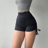 Women Yoga Sports Shorts Women's High Waist Yoga Slim Fit Fitness Pants
