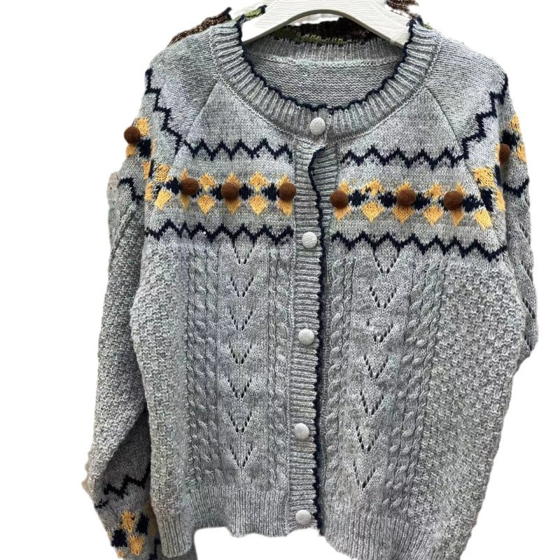 Women Knitted Pullover  Women's Autumn and Winter Knitted Coat