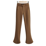 Women Sweatpants Bell-Bottom Pants Straight-Leg Trousers
