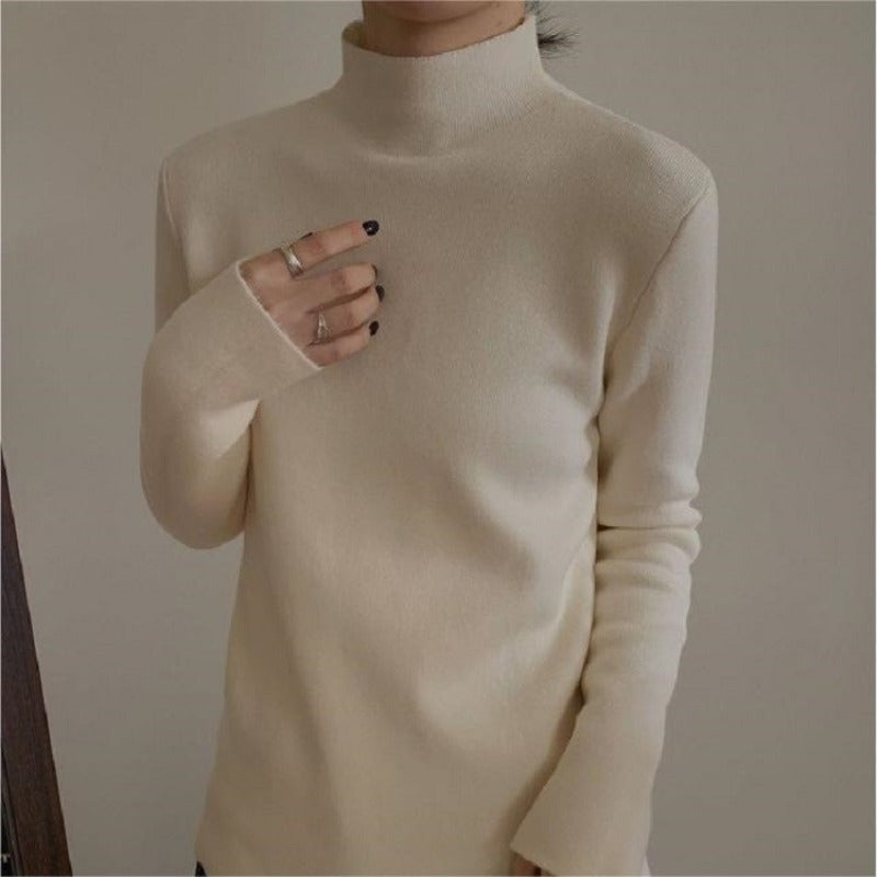 Women Knitwear Autumn and Winter Turtleneck Knitted Bottoming Shirt