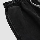 Men Sweatpants Washed and Worn Long Sports Pants Loose-Fit Tappered Trousers Minimalism Casual Pants