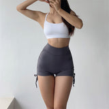 Women Yoga Sports Shorts Women's High Waist Yoga Slim Fit Fitness Pants
