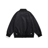 Unisex Jacket Zipper Decorations Vintage Overalls Jacket Men and Women Loose Jacket