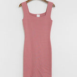 Women Dresses Knitted Skirt Sexy Slim Knit Sleeveless Dress