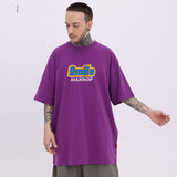 Men T Shirt Smiley Printed Oversize Half Sleeve T-shirt
