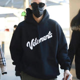 Vetements Hoodie VTM Foam Purple Letter Print Loose Hooded Sweater