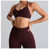 Women Yoga Set Sports Suit Exercise Workout Clothes
