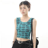 Women Vest Vintage Y2g Short Vest