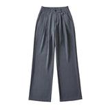 Women Sweatpants Straight Loose Black Trousers Casual Wide Leg Pants