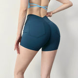 Women Yoga Sports Shorts Sports High Waist Shorts Fitness Pants