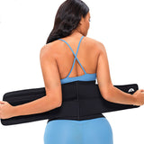 Neoprene Rubber Belly Contracting Sports Fitness Waist Support Thin Waist Belt