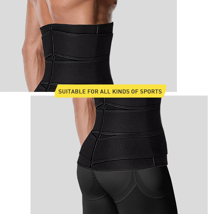 Fitness Three-Belt Breasted Velcro Men's and Women's Waist Traine R Waistband Belt