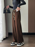 Women Sweatpants Autumn Straight Wide Leg Pants Harem Sweatpants