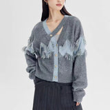 Women Knitwear Autumn and Winter Tassel Loose Knitted Cardigan