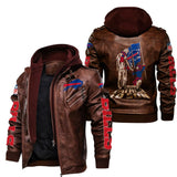 Cyberpunk 2077 Jacket Bill Detachable Pu Motorcycle Printed Leather Jacket