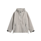 Unisex Jacket Black Warrior Mechanical Style Coat Hooded Jacket Shell Jacket
