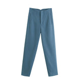 Women Sweatpants Straight Harlan Casual Suit Pants