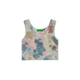 Women Vest Oil Painting Printed Sexy Short Vest