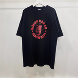 Vetements T Shirts Vtm Werther Cute Washed Loose Short Sleeve Men and Women