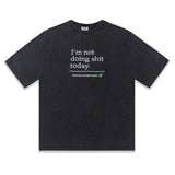 Vetements T Shirts Vtm Werther Cute Washed Loose Short Sleeve Men and Women