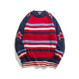 Unisex Sweater Winter Vintage Stripe