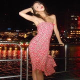 Women Dresses Sexy off-the-Shoulder Bow Dress