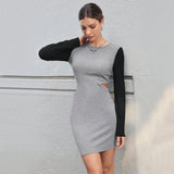 Women Dress Knitted Hollow Sheath Skirt